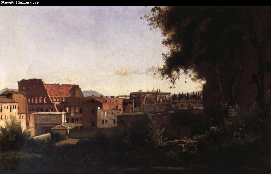 Corot Camille The theater from garden it Farnes